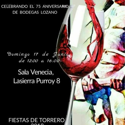 Cartel I Feria del Vino Barrio de Torrero