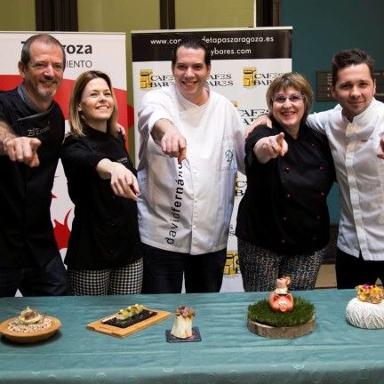 Algunos participantes de la XXIV edición del Concurso de Tapas de Zaragoza y provincia